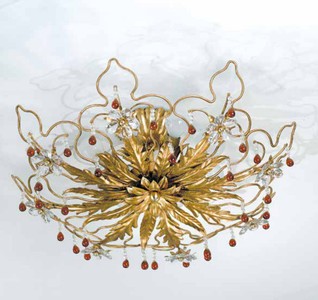 Casa Padrino Baroque Ceiling Lamp Ø 55 x D. 22 cm 8 lights - Handmade Italian Light - Baroque Lights Casa Padrino Baroque Ceiling Lamp Ø 55 x D. 22 cm 8 lights - Handmade Italian Light - Baroque Lights