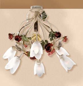 Casa Padrino Baroque Ceiling Lamp Ø 70 x H. 55 cm 6 lights - Handmade Italian Light - Baroque Lights Casa Padrino Baroque Ceiling Lamp Ø 70 x H. 55 cm 6 lights - Handmade Italian Light - Baroque Lights