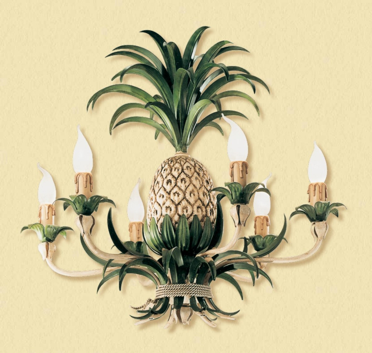 Casa Padrino Barock Kronleuchter Ø 65 x H. 55 cm 6-flammig - Handgefertigte Leuchte aus Italien - Barock Leuchten Casa Padrino Barock Kronleuchter Ø 65 x H. 55 cm 6-flammig - Handgefertigte Leuchte aus Italien - Barock Leuchten