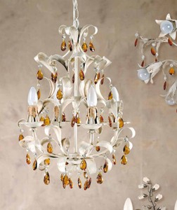 Casa Padrino Baroque Chandelier Ø 42 x H. 60 cm 4 lights - Handmade Italian Light - Baroque Lights Casa Padrino Baroque Chandelier Ø 42 x H. 60 cm 4 lights - Handmade Italian Light - Baroque Lights