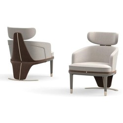 Casa Padrino sillón de lujo blanco / beige - Acabado de alta calidad - Muebles modernos de salón - Calidad de lujo Casa Padrino sillón de lujo blanco / beige - Acabado de alta calidad - Muebles modernos de salón - Calidad de lujo