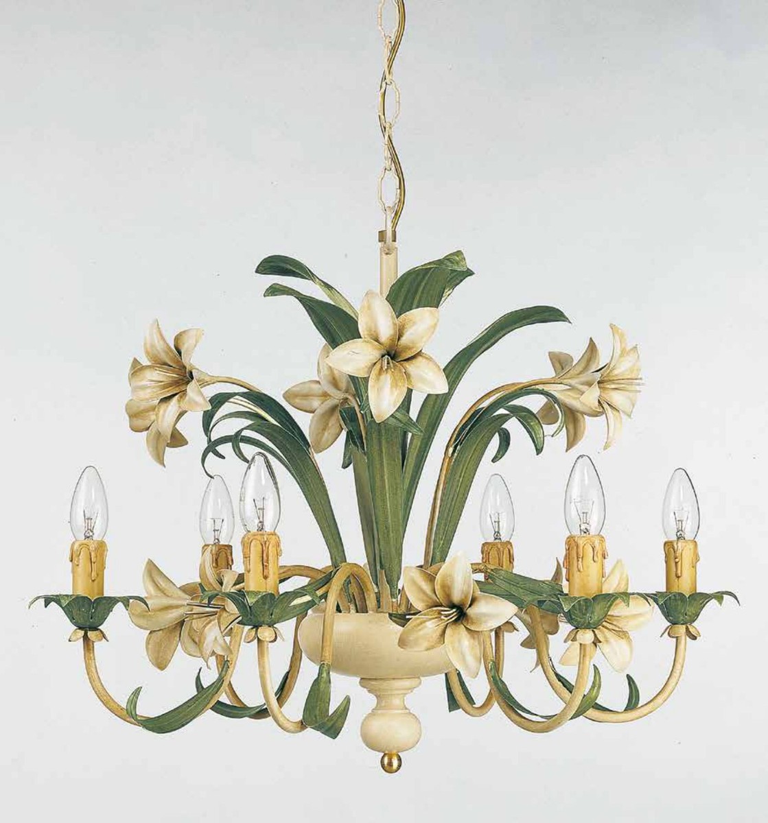 Casa Padrino Barock Kronleuchter Ø 68 x H. 55 cm 6-flammig - Handgefertigte Leuchte aus Italien - Barock Leuchten Casa Padrino Barock Kronleuchter Ø 68 x H. 55 cm 6-flammig - Handgefertigte Leuchte aus Italien - Barock Leuchten