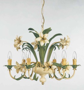 Casa Padrino Baroque Chandelier Ø 68 x H. 55 cm 6 lights - Handmade Italian Light - Baroque Lights Casa Padrino Baroque Chandelier Ø 68 x H. 55 cm 6 lights - Handmade Italian Light - Baroque Lights