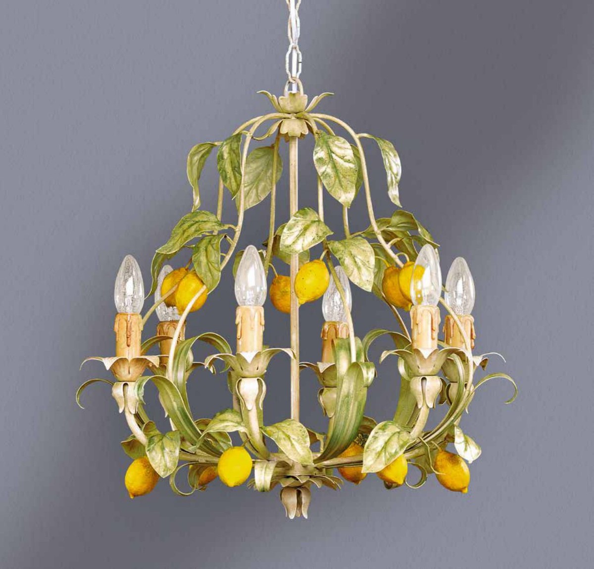 Casa Padrino Barock Kronleuchter Ø 50 x H. 50 cm 6-flammig - Handgefertigte Leuchte aus Italien - Barock Leuchten Casa Padrino Barock Kronleuchter Ø 50 x H. 50 cm 6-flammig - Handgefertigte Leuchte aus Italien - Barock Leuchten