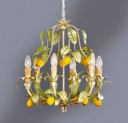 Casa Padrino Barock Kronleuchter Ø 50 x H. 50 cm 6-flammig - Handgefertigte Leuchte aus Italien - Barock Leuchten Casa Padrino Barock Kronleuchter Ø 50 x H. 50 cm 6-flammig - Handgefertigte Leuchte aus Italien - Barock Leuchten