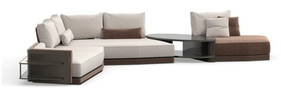 Casa Padrino canapé d'angle de luxe crème / noir - Finition de haute qualité - Meubles de salon modernes - Qualité de luxe Casa Padrino canapé d'angle de luxe crème / noir - Finition de haute qualité - Meubles de salon modernes - Qualité de luxe
