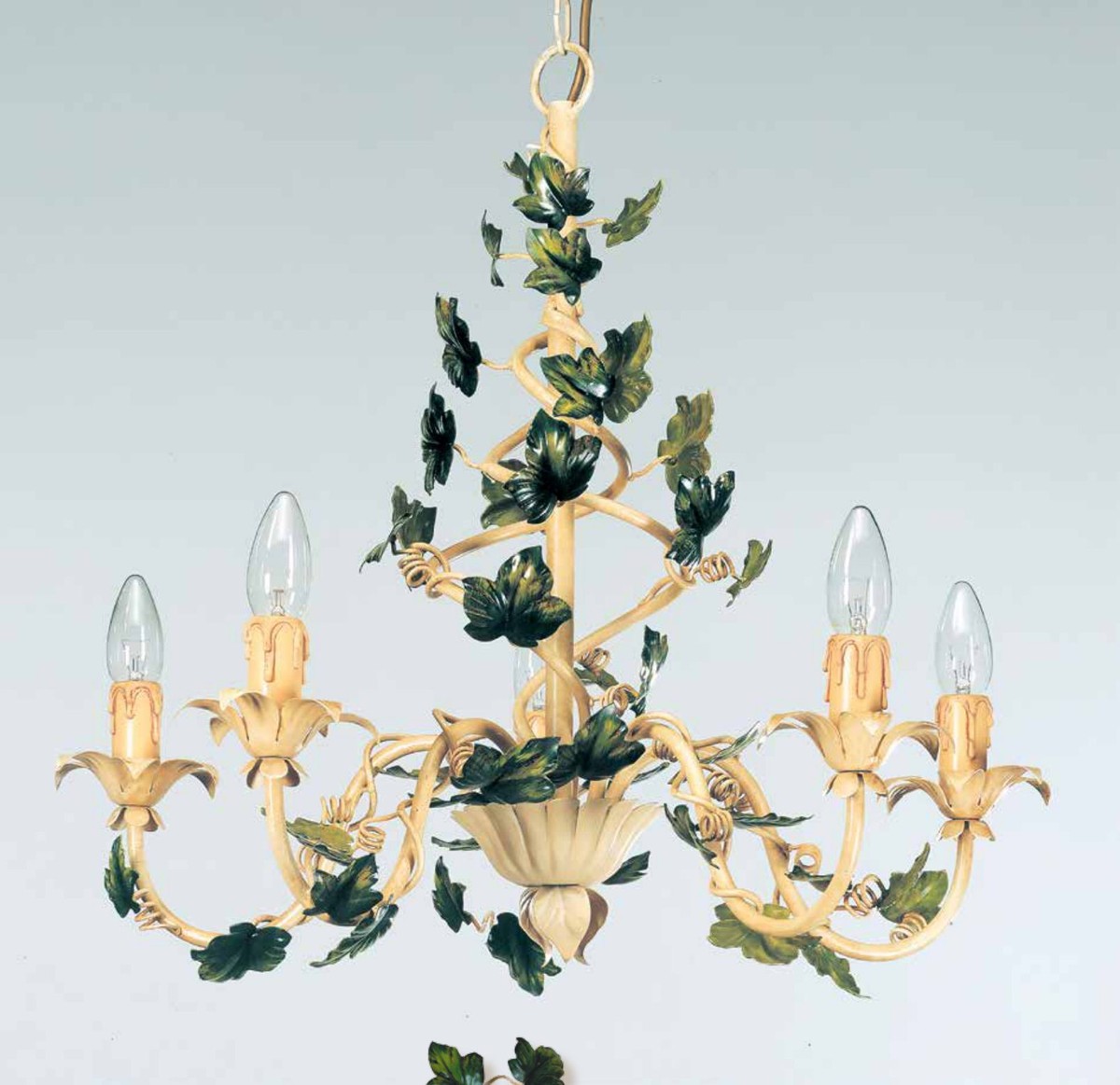 Casa Padrino Barock Kronleuchter Ø 60 x H. 60 cm 5-flammig - Handgefertigte Leuchte aus Italien - Barock Leuchten Casa Padrino Barock Kronleuchter Ø 60 x H. 60 cm 5-flammig - Handgefertigte Leuchte aus Italien - Barock Leuchten