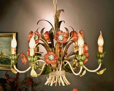 Casa Padrino Baroque Chandelier Ø 60 x H. 47 cm 6 lights - Handmade Italian Light - Baroque Lights Casa Padrino Baroque Chandelier Ø 60 x H. 47 cm 6 lights - Handmade Italian Light - Baroque Lights