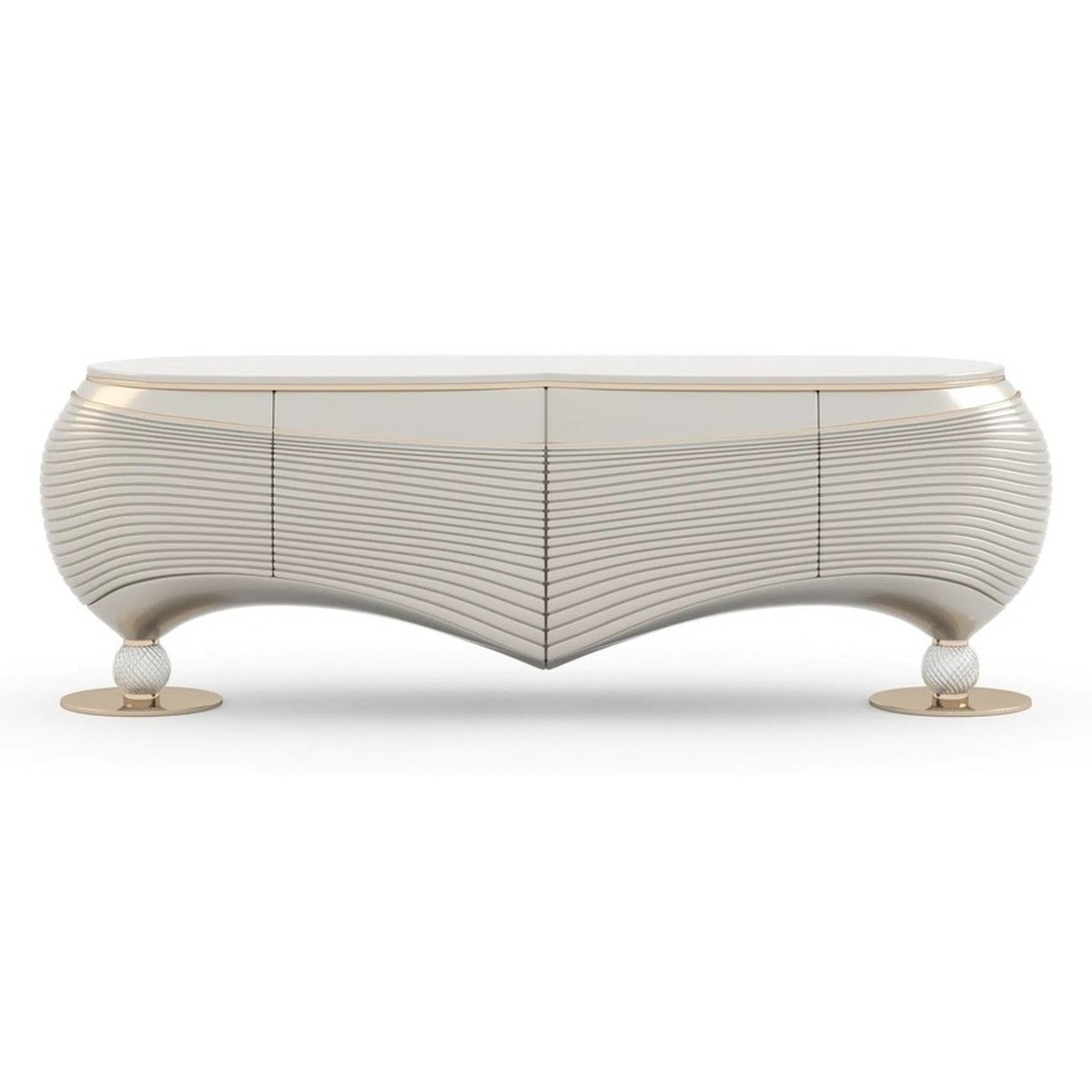 Casa Padrino console de luxe beige / blanc - Finition de haute qualité - Meubles de entrée modernes - Qualité de luxe Casa Padrino console de luxe beige / blanc - Finition de haute qualité - Meubles de entrée modernes - Qualité de luxe