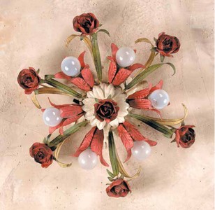 Casa Padrino Lámpara de Techo Barroco Ø 45 x Pr. 15 cm 6 luces - Lampara Italiana Hecha a Mano - Lamparas Barrocas Casa Padrino Lámpara de Techo Barroco Ø 45 x Pr. 15 cm 6 luces - Lampara Italiana Hecha a Mano - Lamparas Barrocas