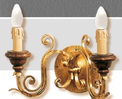 Casa Padrino Lámpara de Pared Barroco An. 35 x Pr. 20 cm 2 luces - Lampara Italiana Hecha a Mano - Lamparas Barrocas Casa Padrino Lámpara de Pared Barroco An. 35 x Pr. 20 cm 2 luces - Lampara Italiana Hecha a Mano - Lamparas Barrocas