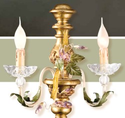 Casa Padrino Lámpara de Pared Barroco An. 35 x Pr. 38 cm 2 luces - Lampara Italiana Hecha a Mano - Lamparas Barrocas Casa Padrino Lámpara de Pared Barroco An. 35 x Pr. 38 cm 2 luces - Lampara Italiana Hecha a Mano - Lamparas Barrocas