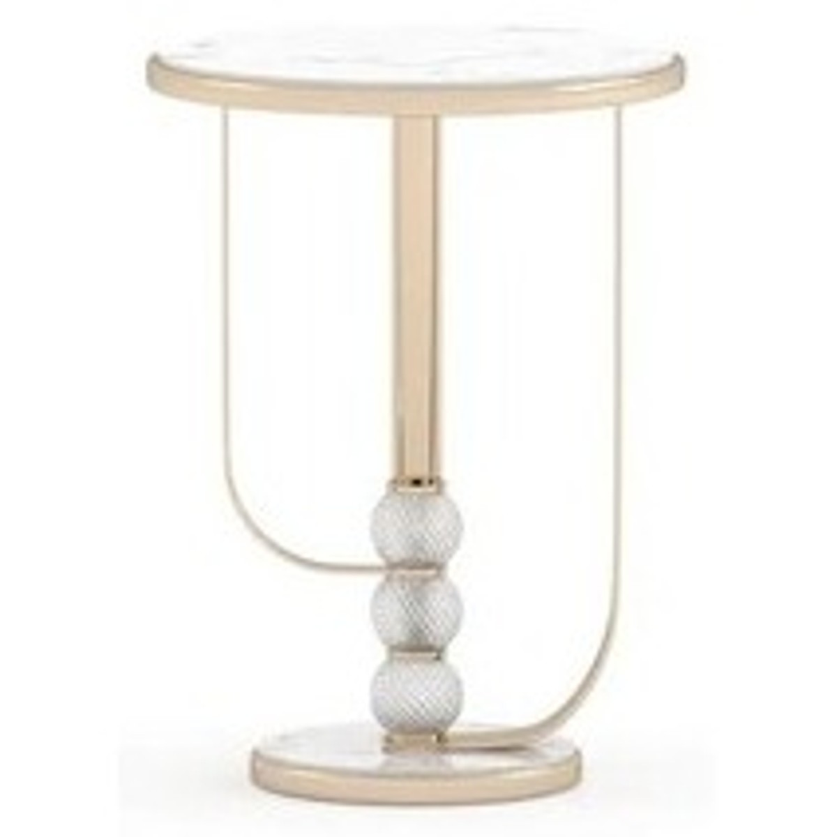Casa Padrino mesa auxiliar mediano de lujo crema / beige - Acabado de alta calidad - Muebles modernos de salón - Calidad de lujo Casa Padrino mesa auxiliar mediano de lujo crema / beige - Acabado de alta calidad - Muebles modernos de salón - Calidad de lujo