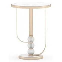 Casa Padrino mesa auxiliar mediano de lujo crema / beige - Acabado de alta calidad - Muebles modernos de salón - Calidad de lujo Casa Padrino mesa auxiliar mediano de lujo crema / beige - Acabado de alta calidad - Muebles modernos de salón - Calidad de lujo
