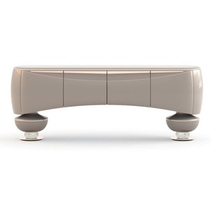 Casa Padrino luxury console table taupe / white - High-quality workmanship - Modern hallway furniture - Luxury quality