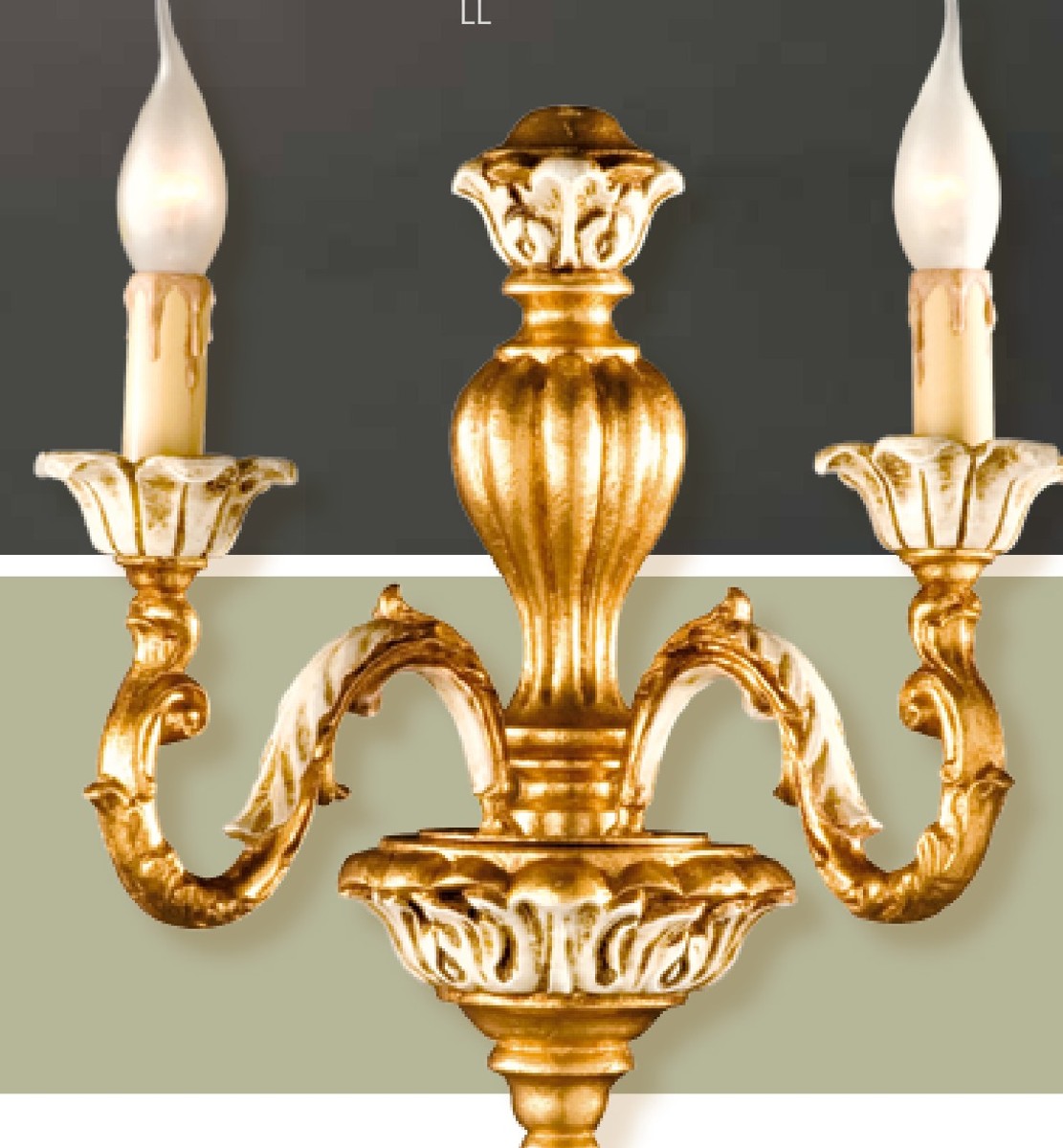 Casa Padrino Applique Barocco L. 35 x P. 38 cm 2 luci - Lampada Italiana Fatta a Mano - Lampade Barocche Casa Padrino Applique Barocco L. 35 x P. 38 cm 2 luci - Lampada Italiana Fatta a Mano - Lampade Barocche