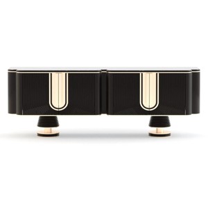 Casa Padrino luxury console table black / white - High-quality workmanship - Modern hallway furniture - Luxury quality