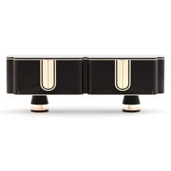 Casa Padrino luxury console table black / white - High-quality workmanship - Modern hallway furniture - Luxury quality Casa Padrino luxury console table black / white - High-quality workmanship - Modern hallway furniture - Luxury quality