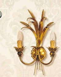 Casa Padrino Applique Baroque L. 33 x P. 47 cm 2 lumières - Luminaire Italien Fait Main - Luminaires Baroques