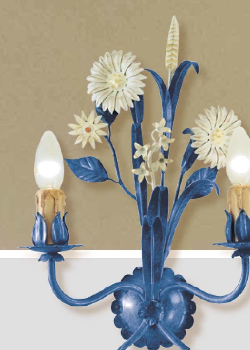 Casa Padrino Applique Barocco L. 30 x P. 38 cm 2 luci - Lampada Italiana Fatta a Mano - Lampade Barocche Casa Padrino Applique Barocco L. 30 x P. 38 cm 2 luci - Lampada Italiana Fatta a Mano - Lampade Barocche