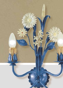 Casa Padrino Baroque Wall Lamp W. 30 x D. 38 cm 2 lights - Handmade Italian Light - Baroque Lights