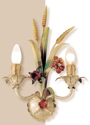 Casa Padrino Barock Wandleuchte Creme B. 29 x T. 29 cm 2-flammig - Handgefertigte Leuchte aus Italien - Barock Leuchten Casa Padrino Barock Wandleuchte Creme B. 29 x T. 29 cm 2-flammig - Handgefertigte Leuchte aus Italien - Barock Leuchten