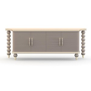 Casa Padrino luxury console table white / dark brown - High-quality workmanship - Modern hallway furniture - Luxury quality
