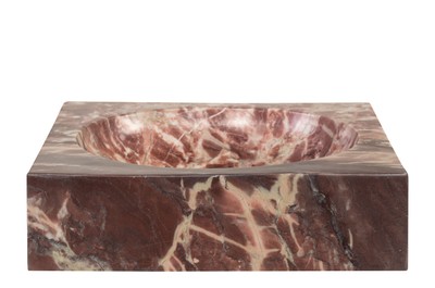 Casa Padrino Cuenco de Mármol de Lujo Rosa 28,5 x 28,5 x H. 7,5 cm - Cuenco Decorativo Redondo de Mármol Rosalia Pink de Alta Calidad - Accesorios Decorativos de Lujo