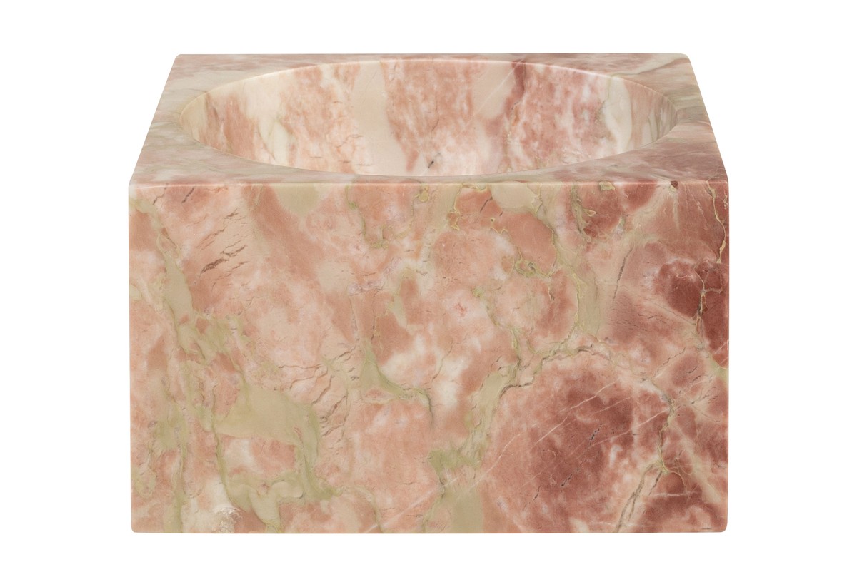 Casa Padrino Ciotola in Marmo di Lusso Rosa 18 x 18 x H. 11 cm - Ciotola Decorativa Rotonda Alta in Pregiato Marmo Rosalia Pink - Accessori Decorativi di Lusso Casa Padrino Ciotola in Marmo di Lusso Rosa 18 x 18 x H. 11 cm - Ciotola Decorativa Rotonda Alta in Pregiato Marmo Rosalia Pink - Accessori Decorativi di Lusso