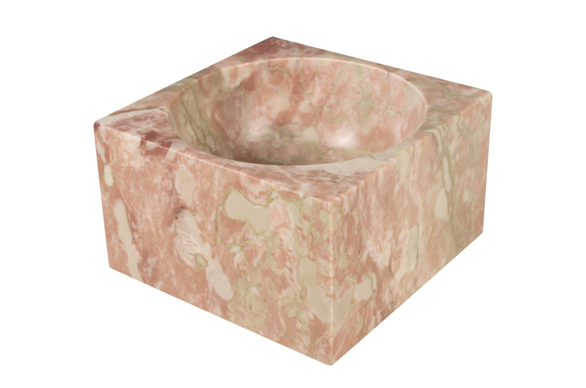 Casa Padrino Ciotola in Marmo di Lusso Rosa 18 x 18 x H. 11 cm - Ciotola Decorativa Rotonda Alta in Pregiato Marmo Rosalia Pink - Accessori Decorativi di Lusso Casa Padrino Ciotola in Marmo di Lusso Rosa 18 x 18 x H. 11 cm - Ciotola Decorativa Rotonda Alta in Pregiato Marmo Rosalia Pink - Accessori Decorativi di Lusso