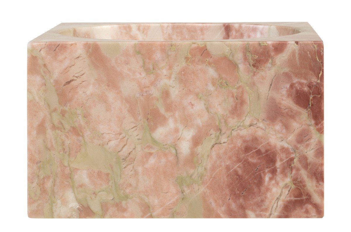 Casa Padrino Ciotola in Marmo di Lusso Rosa 18 x 18 x H. 11 cm - Ciotola Decorativa Rotonda Alta in Pregiato Marmo Rosalia Pink - Accessori Decorativi di Lusso Casa Padrino Ciotola in Marmo di Lusso Rosa 18 x 18 x H. 11 cm - Ciotola Decorativa Rotonda Alta in Pregiato Marmo Rosalia Pink - Accessori Decorativi di Lusso