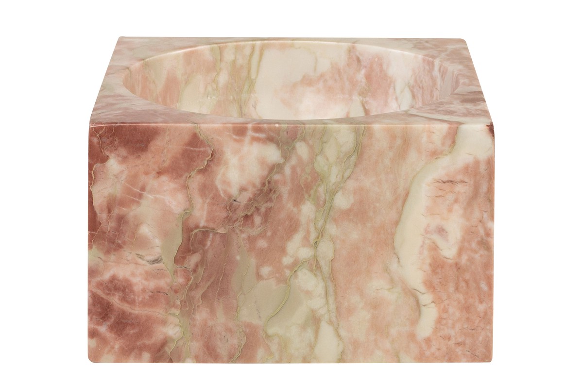 Casa Padrino Ciotola in Marmo di Lusso Rosa 18 x 18 x H. 11 cm - Ciotola Decorativa Rotonda Alta in Pregiato Marmo Rosalia Pink - Accessori Decorativi di Lusso Casa Padrino Ciotola in Marmo di Lusso Rosa 18 x 18 x H. 11 cm - Ciotola Decorativa Rotonda Alta in Pregiato Marmo Rosalia Pink - Accessori Decorativi di Lusso