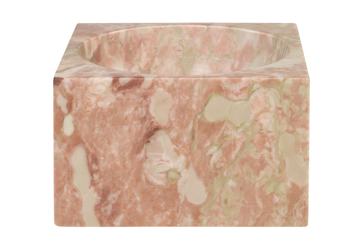 Casa Padrino Ciotola in Marmo di Lusso Rosa 18 x 18 x H. 11 cm - Ciotola Decorativa Rotonda Alta in Pregiato Marmo Rosalia Pink - Accessori Decorativi di Lusso Casa Padrino Ciotola in Marmo di Lusso Rosa 18 x 18 x H. 11 cm - Ciotola Decorativa Rotonda Alta in Pregiato Marmo Rosalia Pink - Accessori Decorativi di Lusso
