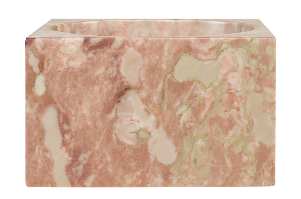 Casa Padrino Ciotola in Marmo di Lusso Rosa 18 x 18 x H. 11 cm - Ciotola Decorativa Rotonda Alta in Pregiato Marmo Rosalia Pink - Accessori Decorativi di Lusso Casa Padrino Ciotola in Marmo di Lusso Rosa 18 x 18 x H. 11 cm - Ciotola Decorativa Rotonda Alta in Pregiato Marmo Rosalia Pink - Accessori Decorativi di Lusso