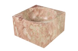 Casa Padrino Ciotola in Marmo di Lusso Rosa 18 x 18 x H. 11 cm - Ciotola Decorativa Rotonda Alta in Pregiato Marmo Rosalia Pink - Accessori Decorativi di Lusso Casa Padrino Ciotola in Marmo di Lusso Rosa 18 x 18 x H. 11 cm - Ciotola Decorativa Rotonda Alta in Pregiato Marmo Rosalia Pink - Accessori Decorativi di Lusso