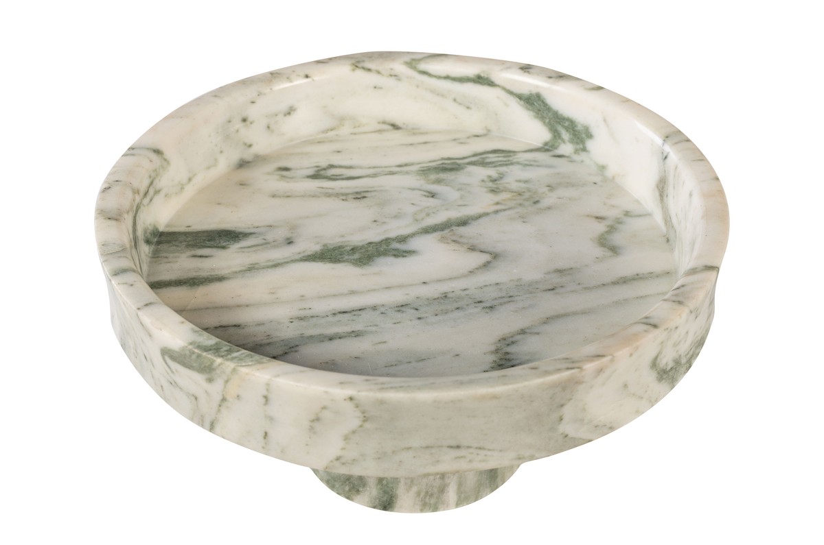 Casa Padrino Cuenco de Mármol de Lujo Verde 30 x 30 x H. 15 cm - Cuenco Ampliamente Abierto sobre Pie Redondo de Ónix Indian Green de Alta Calidad - Accesorios Decorativos de Lujo Casa Padrino Cuenco de Mármol de Lujo Verde 30 x 30 x H. 15 cm - Cuenco Ampliamente Abierto sobre Pie Redondo de Ónix Indian Green de Alta Calidad - Accesorios Decorativos de Lujo