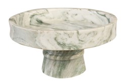 Casa Padrino Cuenco de Mármol de Lujo Verde 30 x 30 x H. 15 cm - Cuenco Ampliamente Abierto sobre Pie Redondo de Ónix Indian Green de Alta Calidad - Accesorios Decorativos de Lujo Casa Padrino Cuenco de Mármol de Lujo Verde 30 x 30 x H. 15 cm - Cuenco Ampliamente Abierto sobre Pie Redondo de Ónix Indian Green de Alta Calidad - Accesorios Decorativos de Lujo