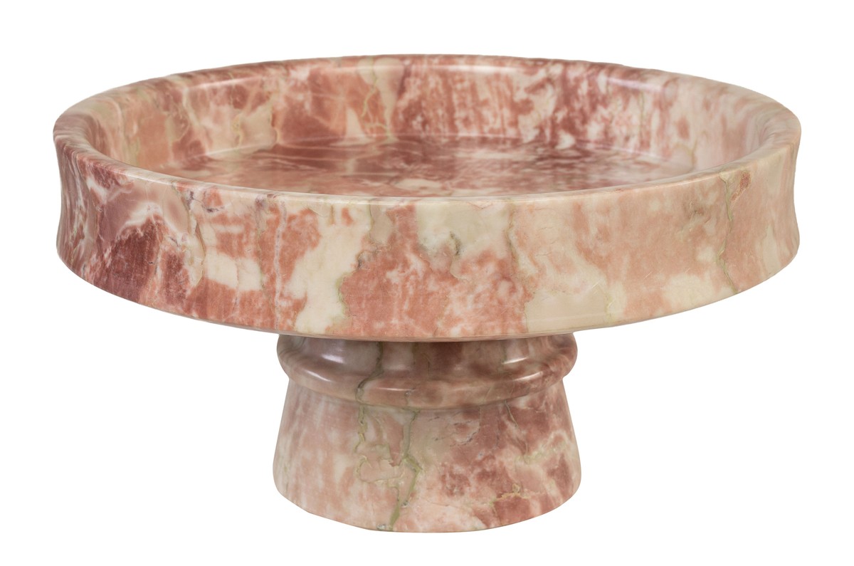Casa Padrino Cuenco de Mármol de Lujo Rosa 30 x 30 x H. 15 cm - Cuenco Ampliamente Abierto sobre Pie Redondo de Mármol Rosalia Pink de Alta Calidad - Accesorios Decorativos de Lujo Casa Padrino Cuenco de Mármol de Lujo Rosa 30 x 30 x H. 15 cm - Cuenco Ampliamente Abierto sobre Pie Redondo de Mármol Rosalia Pink de Alta Calidad - Accesorios Decorativos de Lujo