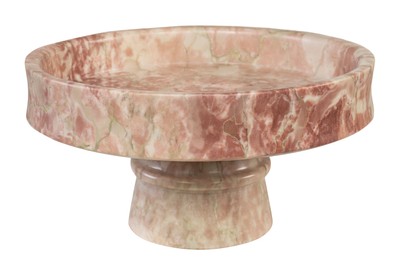 Casa Padrino Cuenco de Mármol de Lujo Rosa 30 x 30 x H. 15 cm - Cuenco Ampliamente Abierto sobre Pie Redondo de Mármol Rosalia Pink de Alta Calidad - Accesorios Decorativos de Lujo Casa Padrino Cuenco de Mármol de Lujo Rosa 30 x 30 x H. 15 cm - Cuenco Ampliamente Abierto sobre Pie Redondo de Mármol Rosalia Pink de Alta Calidad - Accesorios Decorativos de Lujo