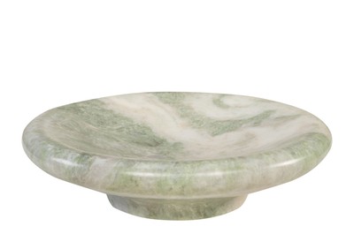 Casa Padrino Cuenco de Mármol de Lujo Verde 30 x 30 x H. 8,5 cm - Cuenco Grande Redondo con Paredes Suavemente Curvadas de Ónix Indian Green de Alta Calidad - Accesorios Decorativos de Lujo Casa Padrino Cuenco de Mármol de Lujo Verde 30 x 30 x H. 8,5 cm - Cuenco Grande Redondo con Paredes Suavemente Curvadas de Ónix Indian Green de Alta Calidad - Accesorios Decorativos de Lujo