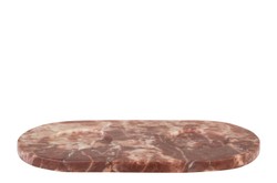 Casa Padrino Set de Cuencos de Mármol de Lujo Rosa 23 x 12 x H. 6,5 cm - 2 Cuencos Pequeños con Bandeja de Mármol Rosalia Pink de Alta Calidad - Accesorios Decorativos de Lujo
