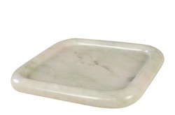 Casa Padrino Luxus Marmor Tablett Grün 30 x 30 x H. 3 cm - Quadratisches Tablett mit flach erhöhtem Rand aus hochwertigem Indian Green Onyx - Luxus Deko Accessoires Casa Padrino Luxus Marmor Tablett Grün 30 x 30 x H. 3 cm - Quadratisches Tablett mit flach erhöhtem Rand aus hochwertigem Indian Green Onyx - Luxus Deko Accessoires