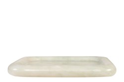 Casa Padrino Luxus Marmor Tablett Grün 30 x 30 x H. 3 cm - Quadratisches Tablett mit flach erhöhtem Rand aus hochwertigem Indian Green Onyx - Luxus Deko Accessoires Casa Padrino Luxus Marmor Tablett Grün 30 x 30 x H. 3 cm - Quadratisches Tablett mit flach erhöhtem Rand aus hochwertigem Indian Green Onyx - Luxus Deko Accessoires