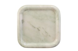 Casa Padrino Luxus Marmor Tablett Grün 30 x 30 x H. 3 cm - Quadratisches Tablett mit flach erhöhtem Rand aus hochwertigem Indian Green Onyx - Luxus Deko Accessoires Casa Padrino Luxus Marmor Tablett Grün 30 x 30 x H. 3 cm - Quadratisches Tablett mit flach erhöhtem Rand aus hochwertigem Indian Green Onyx - Luxus Deko Accessoires
