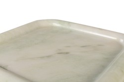 Casa Padrino Luxus Marmor Tablett Grün 30 x 30 x H. 3 cm - Quadratisches Tablett mit flach erhöhtem Rand aus hochwertigem Indian Green Onyx - Luxus Deko Accessoires Casa Padrino Luxus Marmor Tablett Grün 30 x 30 x H. 3 cm - Quadratisches Tablett mit flach erhöhtem Rand aus hochwertigem Indian Green Onyx - Luxus Deko Accessoires