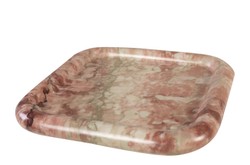 Casa Padrino Plateau en Marbre de Luxe Rose 30 x 30 x H. 3 cm - Plateau Carré à Rebord Plat en Marbre Rosalia Pink de Haute Qualité - Accessoires Décoratifs de Luxe Casa Padrino Plateau en Marbre de Luxe Rose 30 x 30 x H. 3 cm - Plateau Carré à Rebord Plat en Marbre Rosalia Pink de Haute Qualité - Accessoires Décoratifs de Luxe