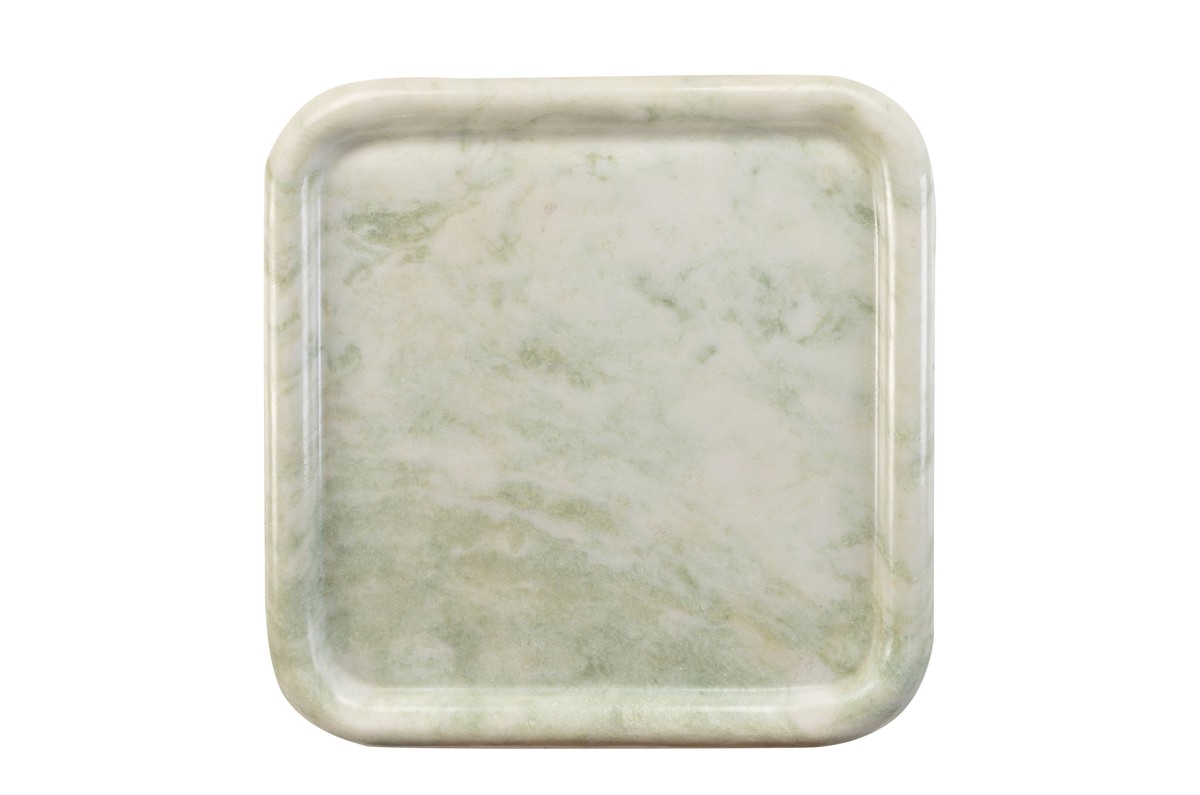 Casa Padrino Bandeja de Mármol de Lujo Verde 40 x 40 x H. 3,5 cm - Bandeja Cuadrada con Borde Elevado de Ónix Indian Green de Alta Calidad - Accesorios Decorativos de Lujo Casa Padrino Bandeja de Mármol de Lujo Verde 40 x 40 x H. 3,5 cm - Bandeja Cuadrada con Borde Elevado de Ónix Indian Green de Alta Calidad - Accesorios Decorativos de Lujo