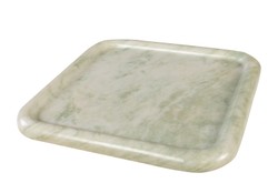 Casa Padrino Bandeja de Mármol de Lujo Verde 40 x 40 x H. 3,5 cm - Bandeja Cuadrada con Borde Elevado de Ónix Indian Green de Alta Calidad - Accesorios Decorativos de Lujo Casa Padrino Bandeja de Mármol de Lujo Verde 40 x 40 x H. 3,5 cm - Bandeja Cuadrada con Borde Elevado de Ónix Indian Green de Alta Calidad - Accesorios Decorativos de Lujo