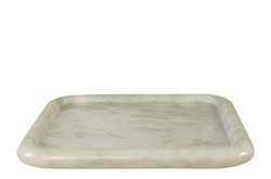 Casa Padrino Bandeja de Mármol de Lujo Verde 40 x 40 x H. 3,5 cm - Bandeja Cuadrada con Borde Elevado de Ónix Indian Green de Alta Calidad - Accesorios Decorativos de Lujo Casa Padrino Bandeja de Mármol de Lujo Verde 40 x 40 x H. 3,5 cm - Bandeja Cuadrada con Borde Elevado de Ónix Indian Green de Alta Calidad - Accesorios Decorativos de Lujo