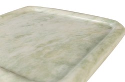 Casa Padrino Bandeja de Mármol de Lujo Verde 40 x 40 x H. 3,5 cm - Bandeja Cuadrada con Borde Elevado de Ónix Indian Green de Alta Calidad - Accesorios Decorativos de Lujo Casa Padrino Bandeja de Mármol de Lujo Verde 40 x 40 x H. 3,5 cm - Bandeja Cuadrada con Borde Elevado de Ónix Indian Green de Alta Calidad - Accesorios Decorativos de Lujo
